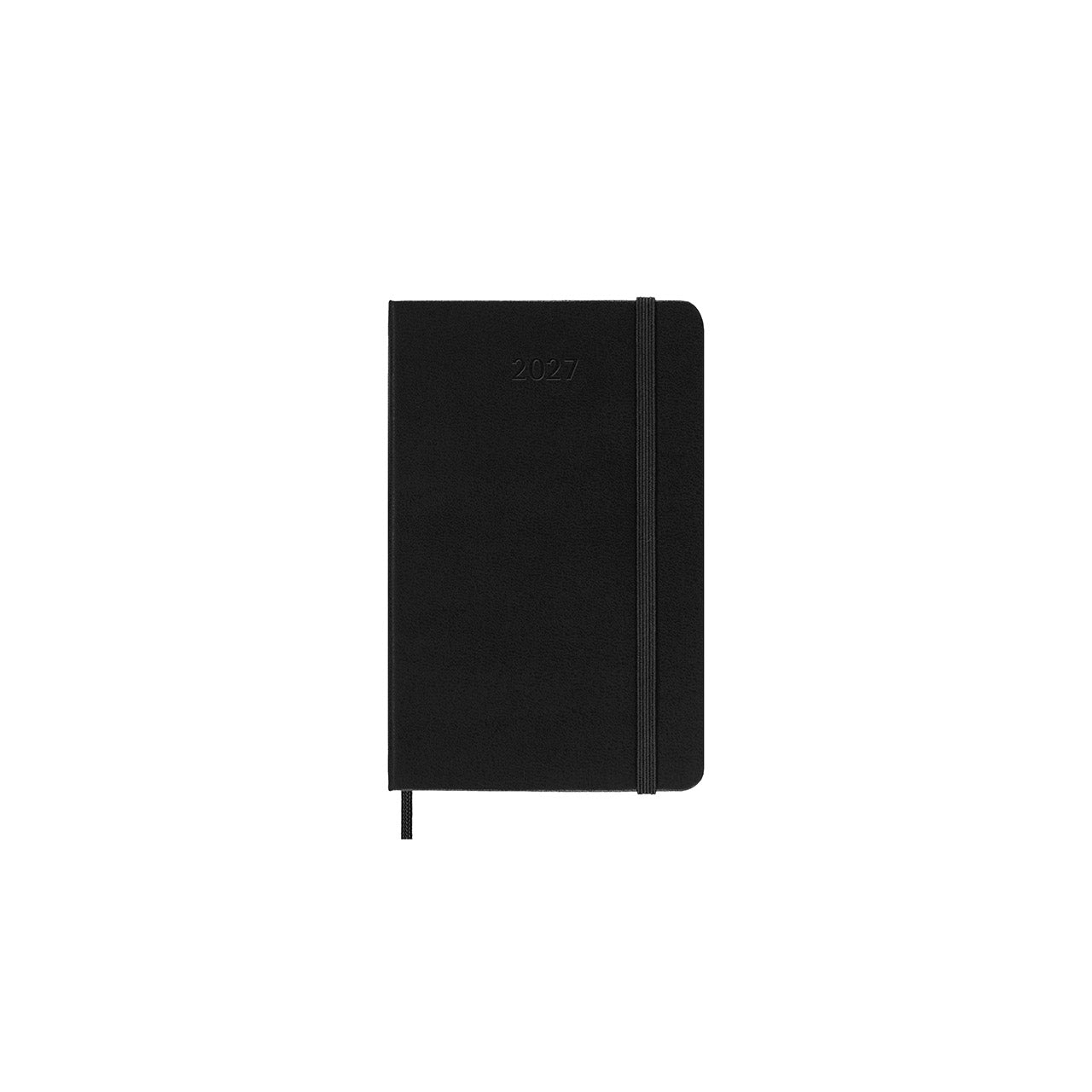 2027 Weekly Notebook Diary Hard Cover Pocket Black