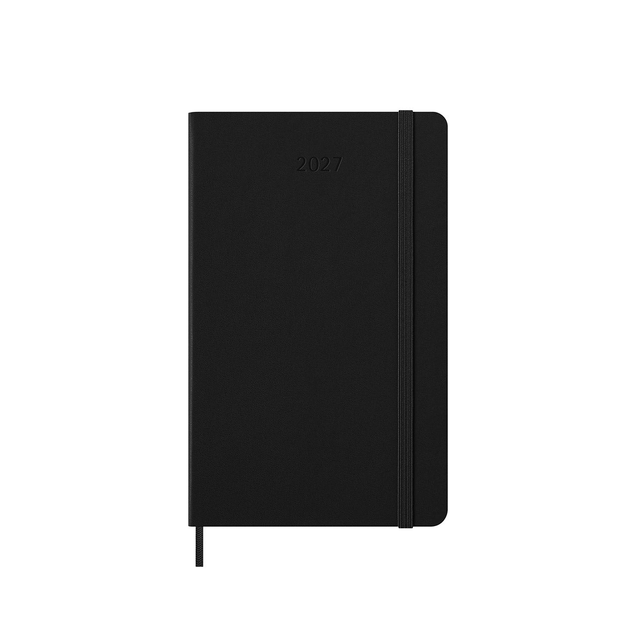 2027 Weekly Notebook Diary Hard Cover Large Black