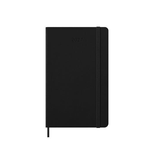 2027 Weekly Notebook Diary Hard Cover Large Black