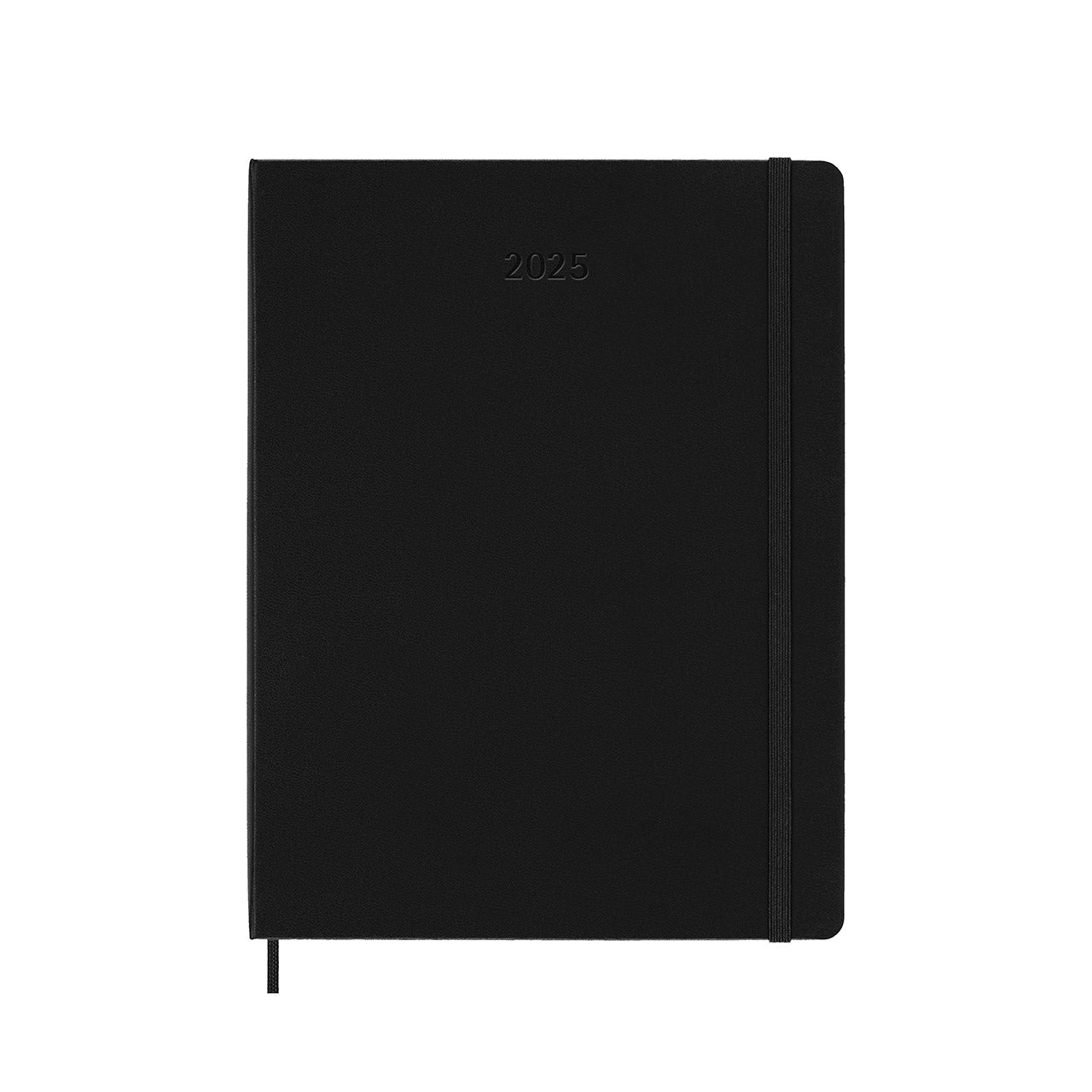 2025 Hard Cover Weekly Notebook Diary Extra Large Black