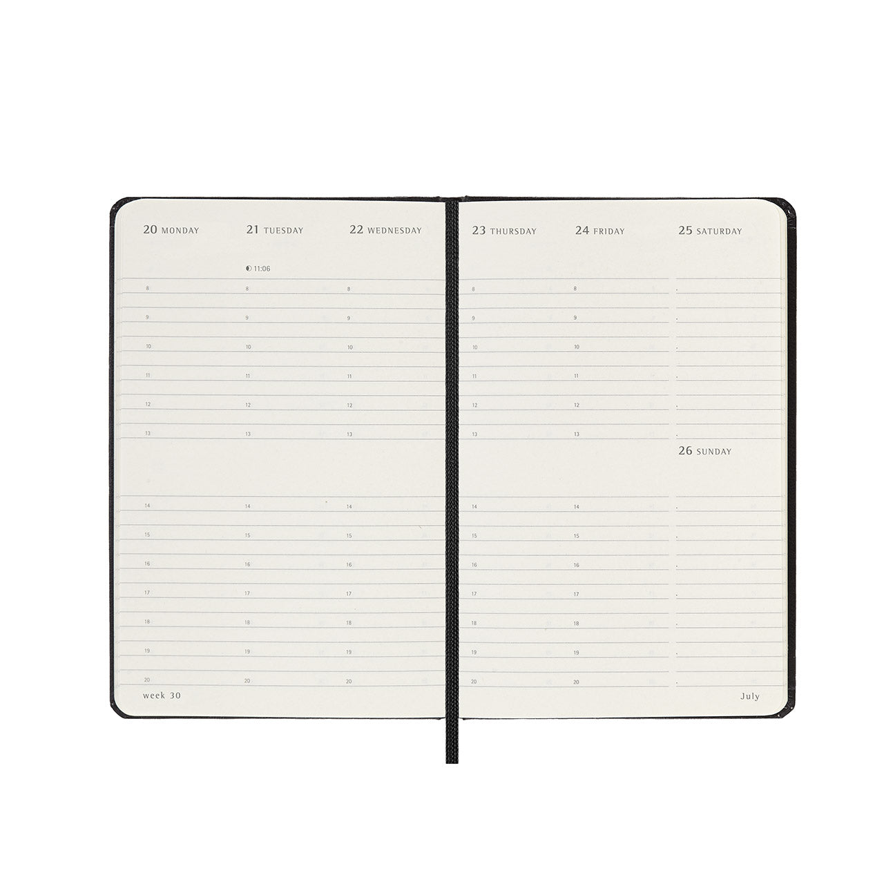 2026 Weekly Vertical Hard Cover Diary Pocket