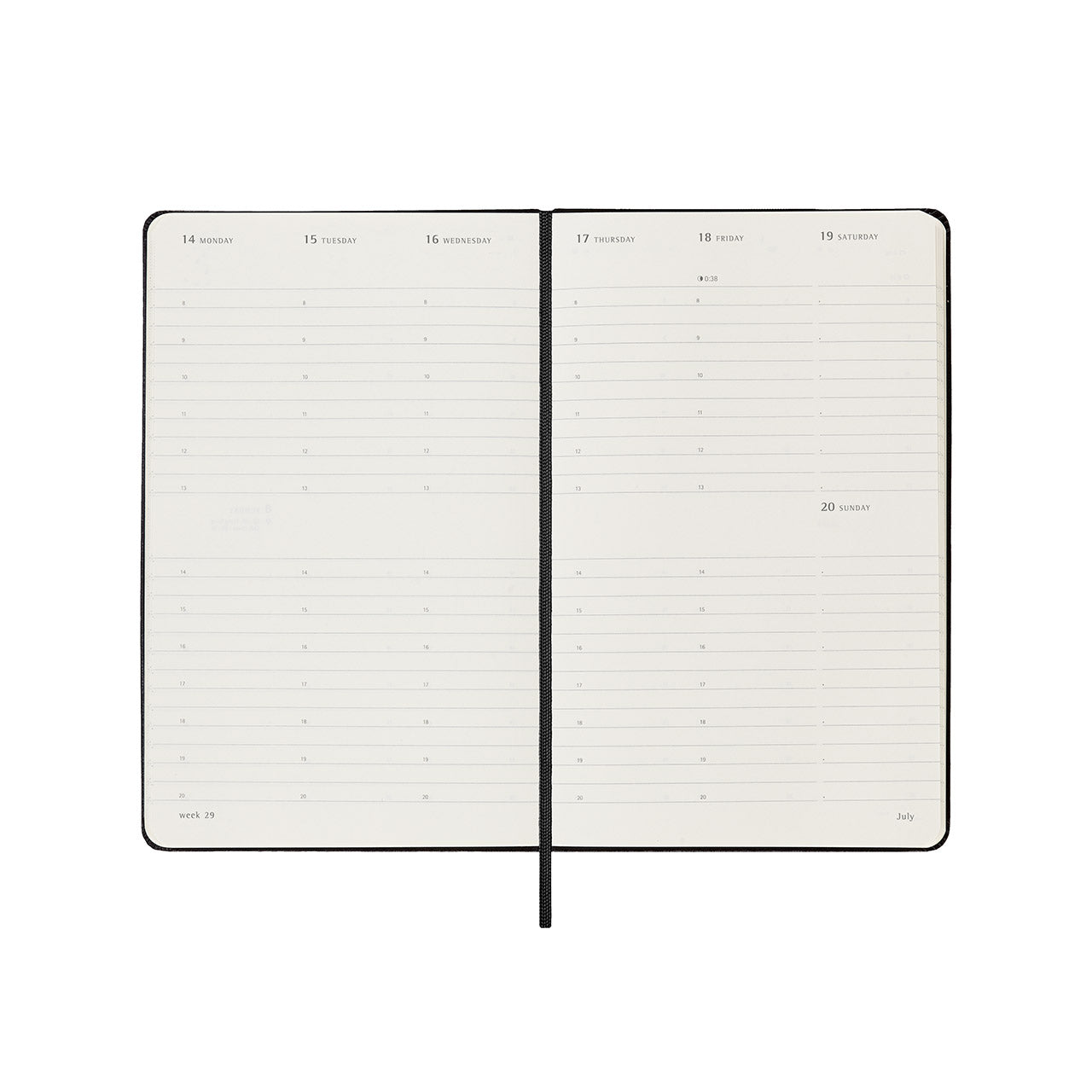 2025 Hard Cover Weekly Vertical Diary Large