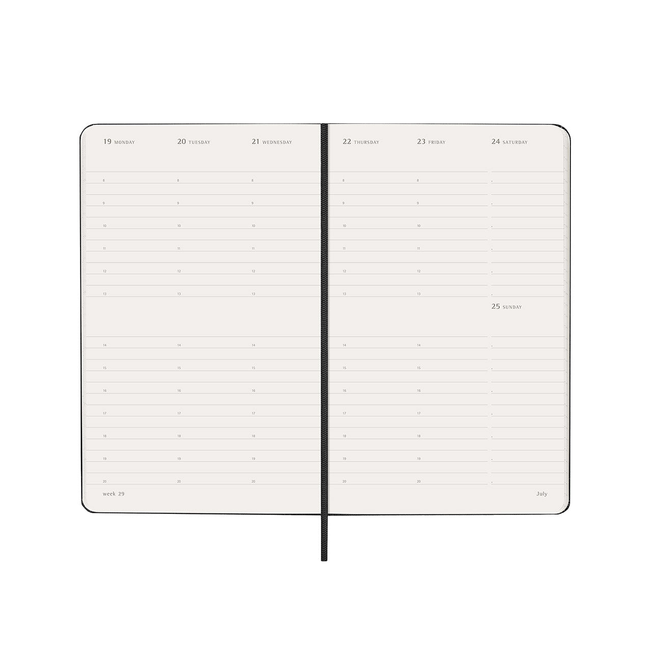 2027 Weekly Vertical Diary Hard Cover Large