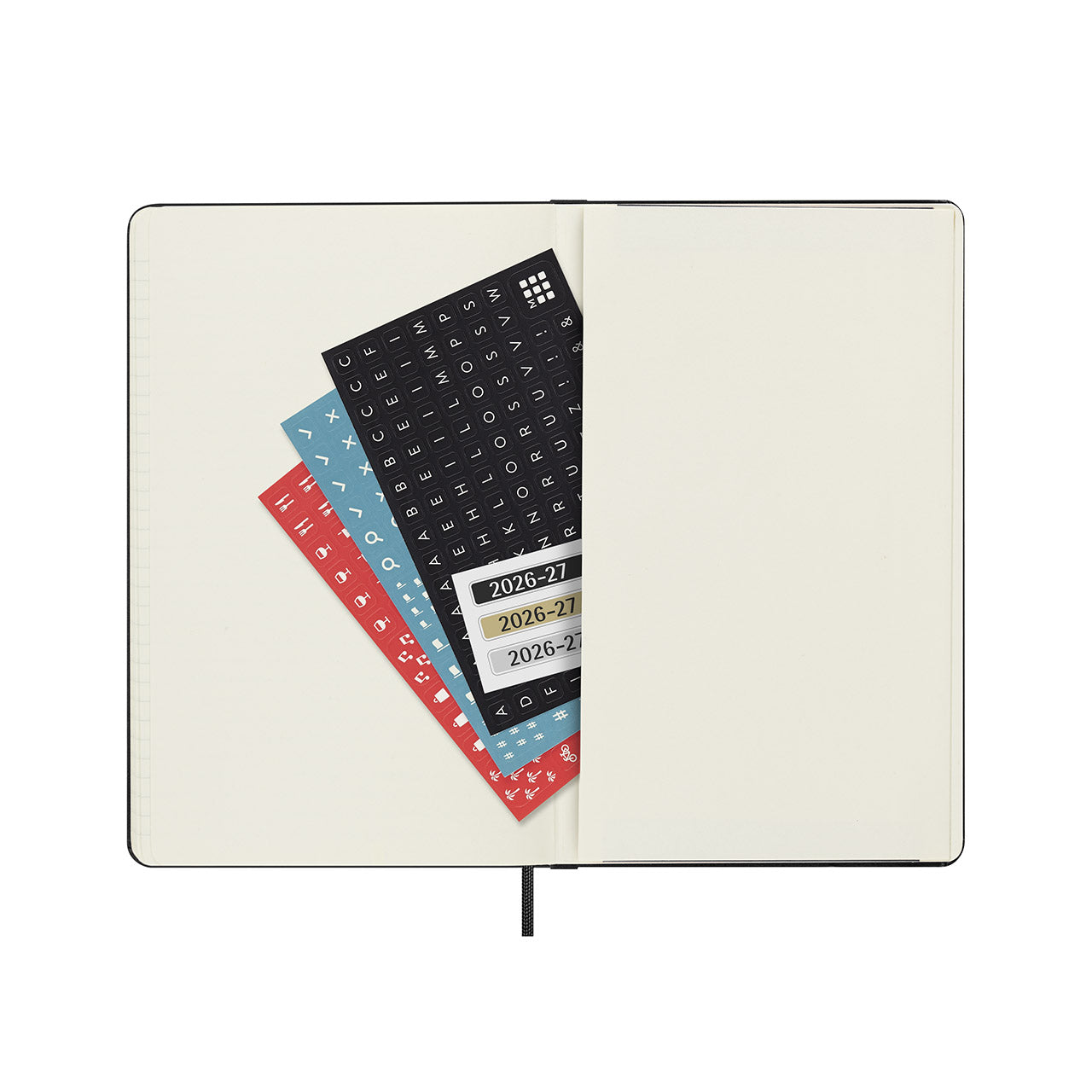 2026-27 18 Month Weekly Notebook Hard Cover Diary Large Black
