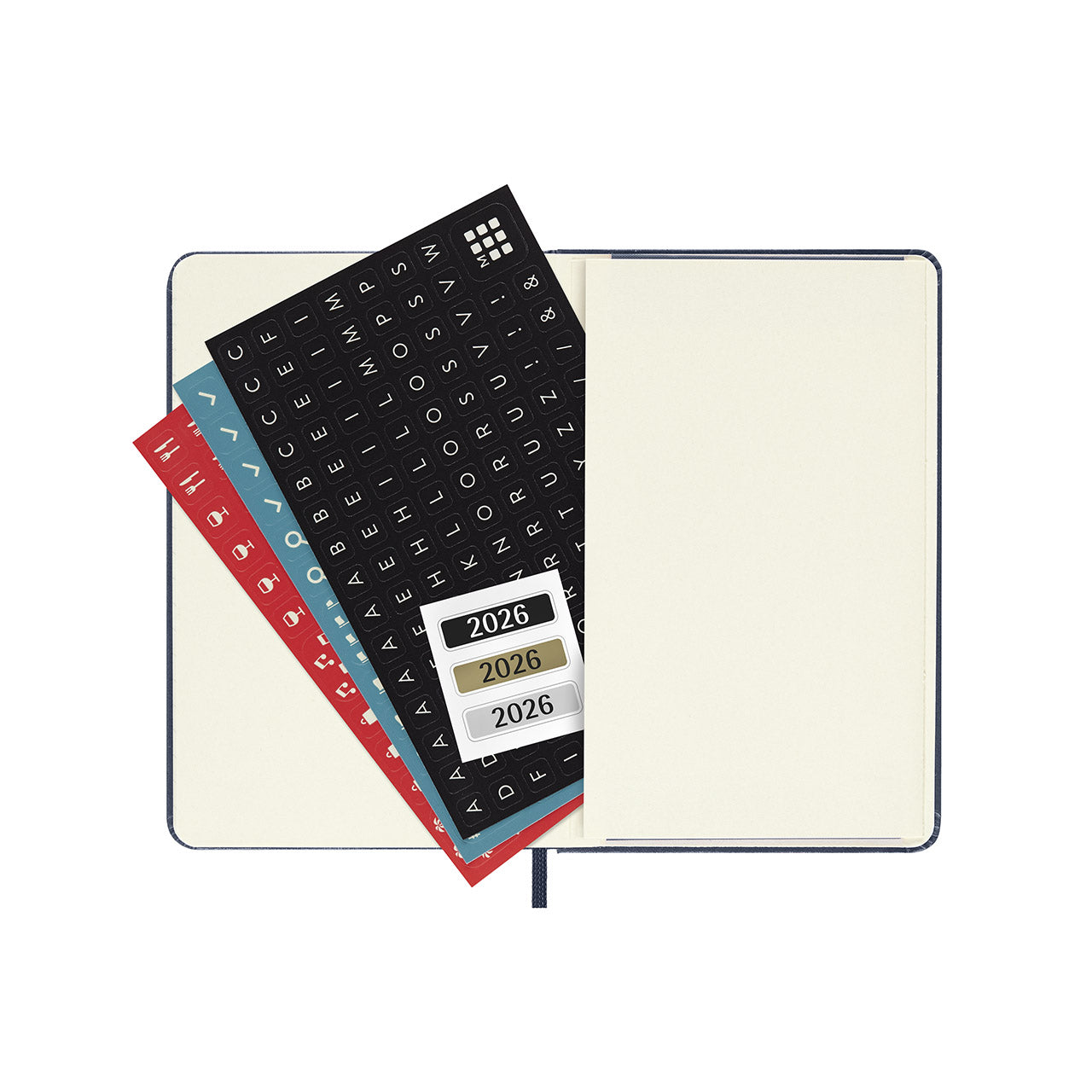 2026 Daily Diary Hard Cover Pocket Sapphire Blue