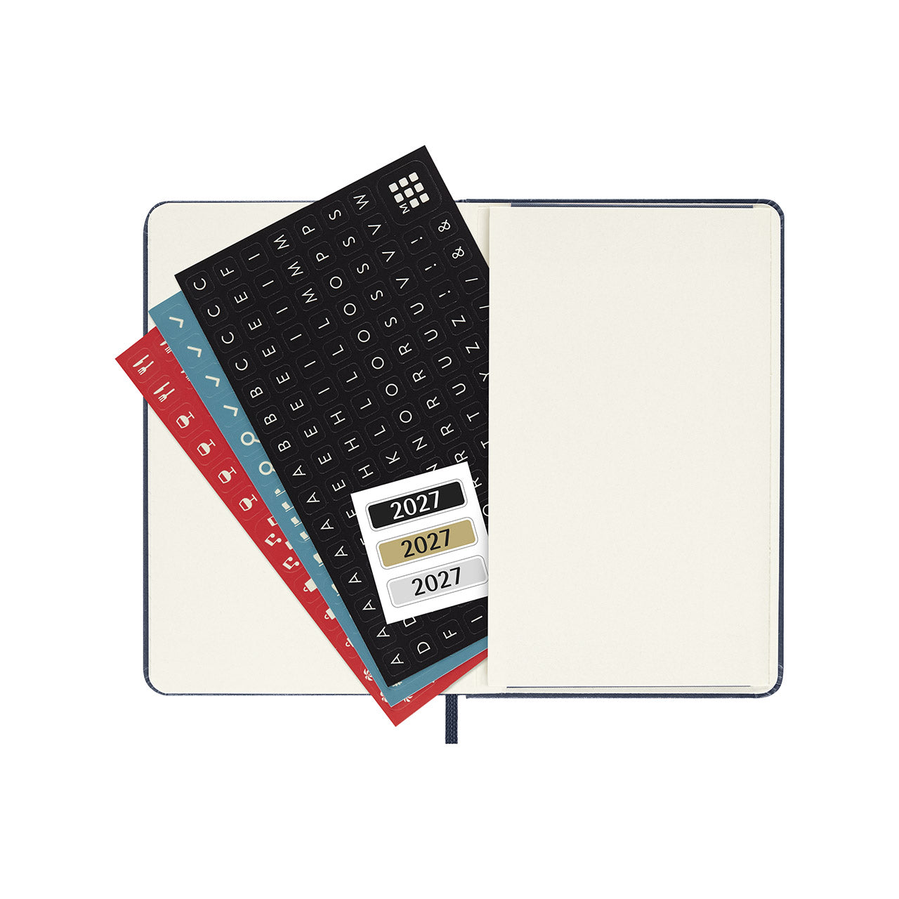 2027 Daily Diary Hard Cover Pocket Sapphire Blue