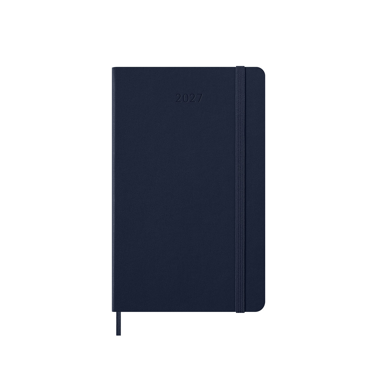 2027 Daily Diary Hard Cover Large Sapphire Blue