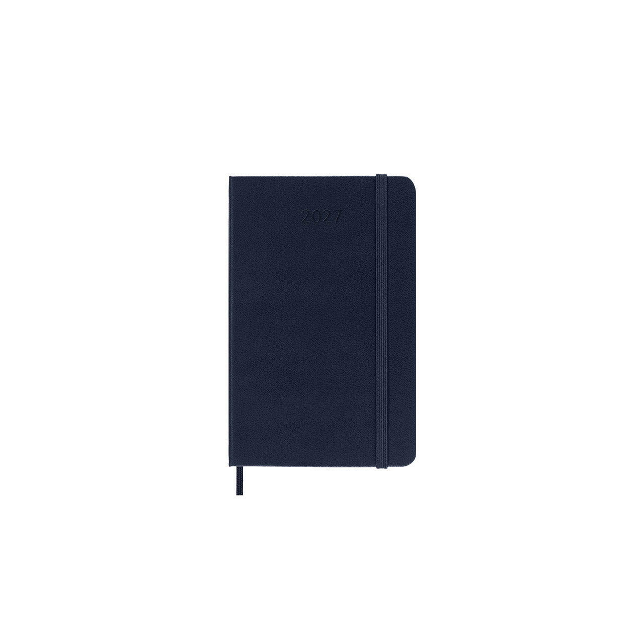 2027 Weekly Notebook Diary Hard Cover Pocket Sapphire Blue
