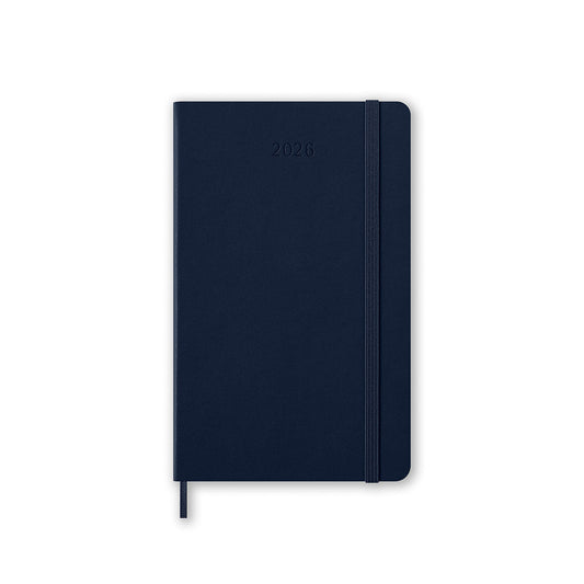 2026 Weekly Notebook Diary Hard Cover Large Sapphire Blue
