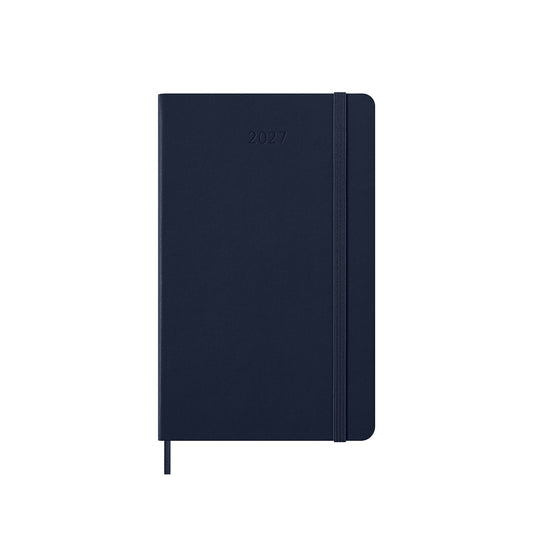 2027 Weekly Notebook Diary Hard Cover Large Sapphire Blue