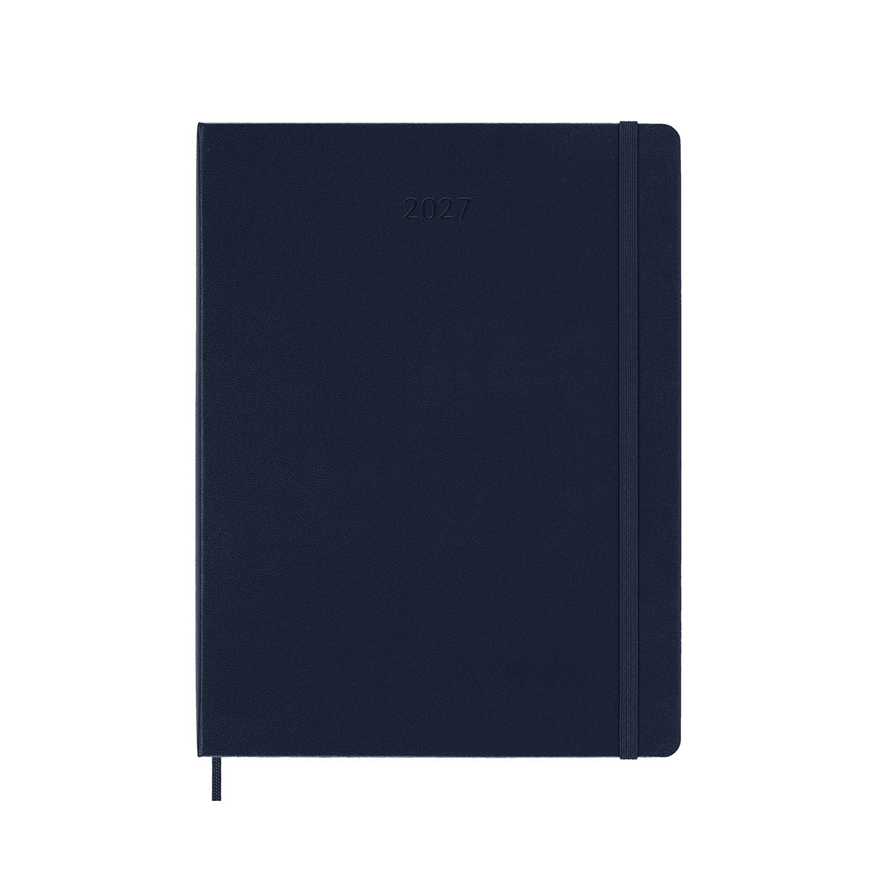 2027 Weekly Notebook Hard Cover Diary Extra Large Sapphire Blue