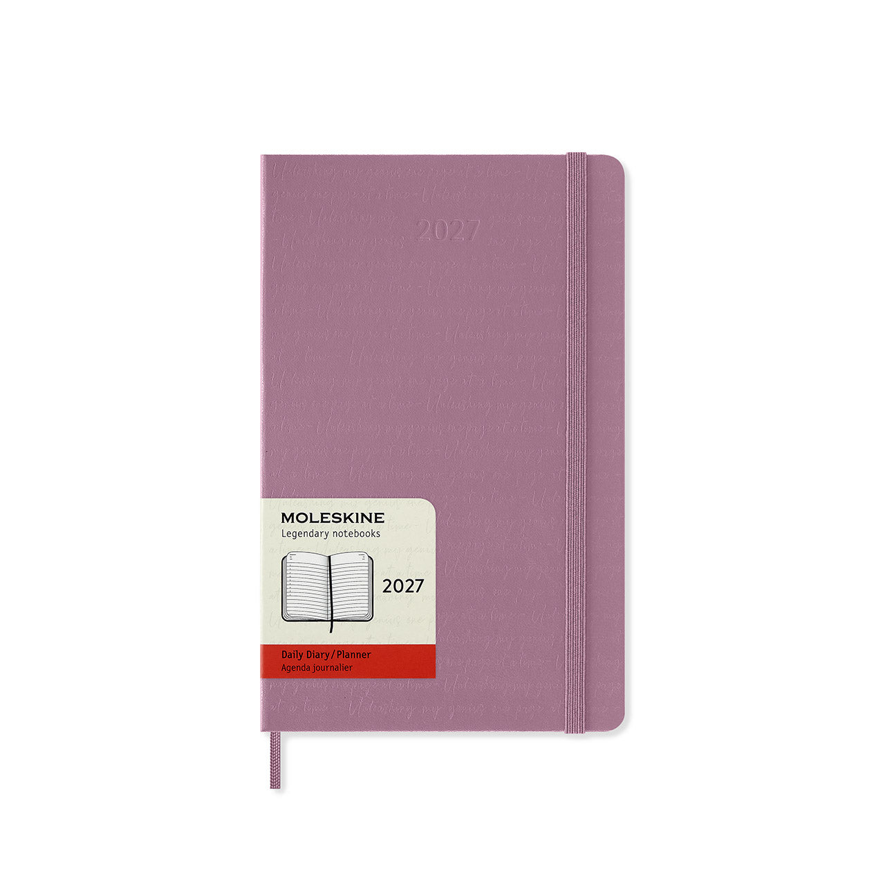 2027 Daily Diary Hard Cover Large Majestic Pink