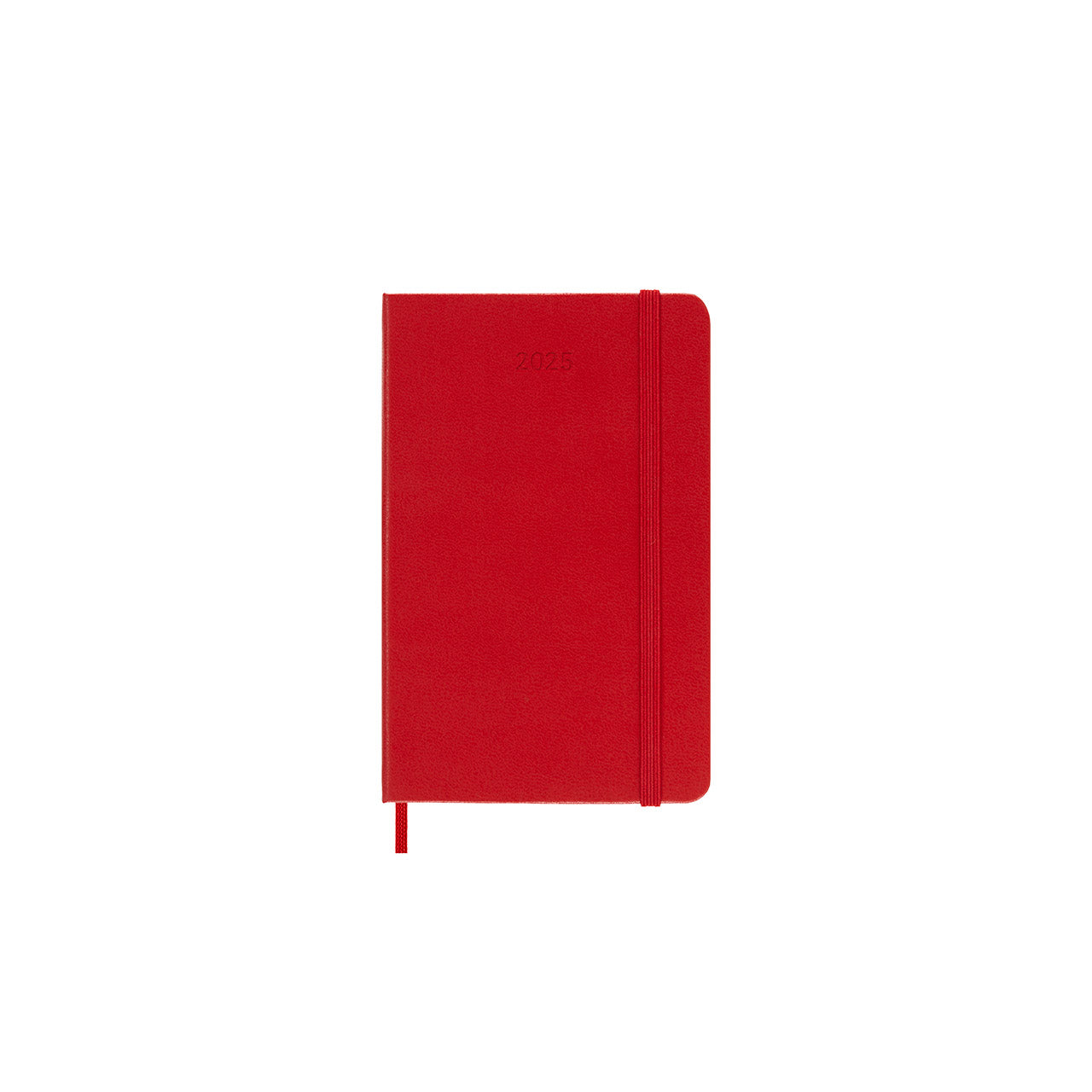 2025 Hard Cover Daily Diary Pocket Scarlet Red