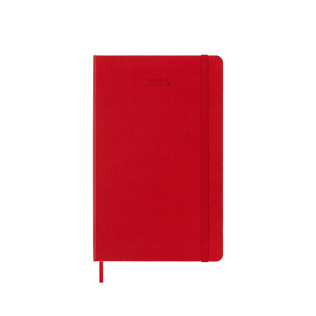 2025 Hard Cover Daily Diary Large Scarlet Red