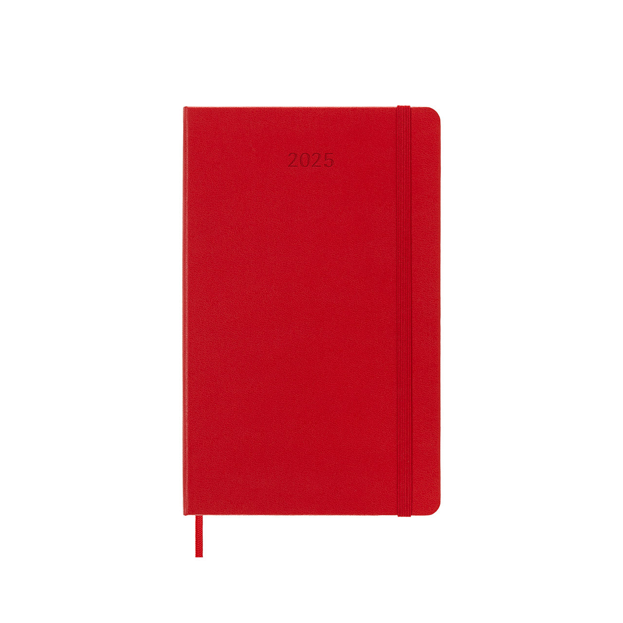 2025 Hard Cover Weekly Notebook Diary Large Scarlet Red