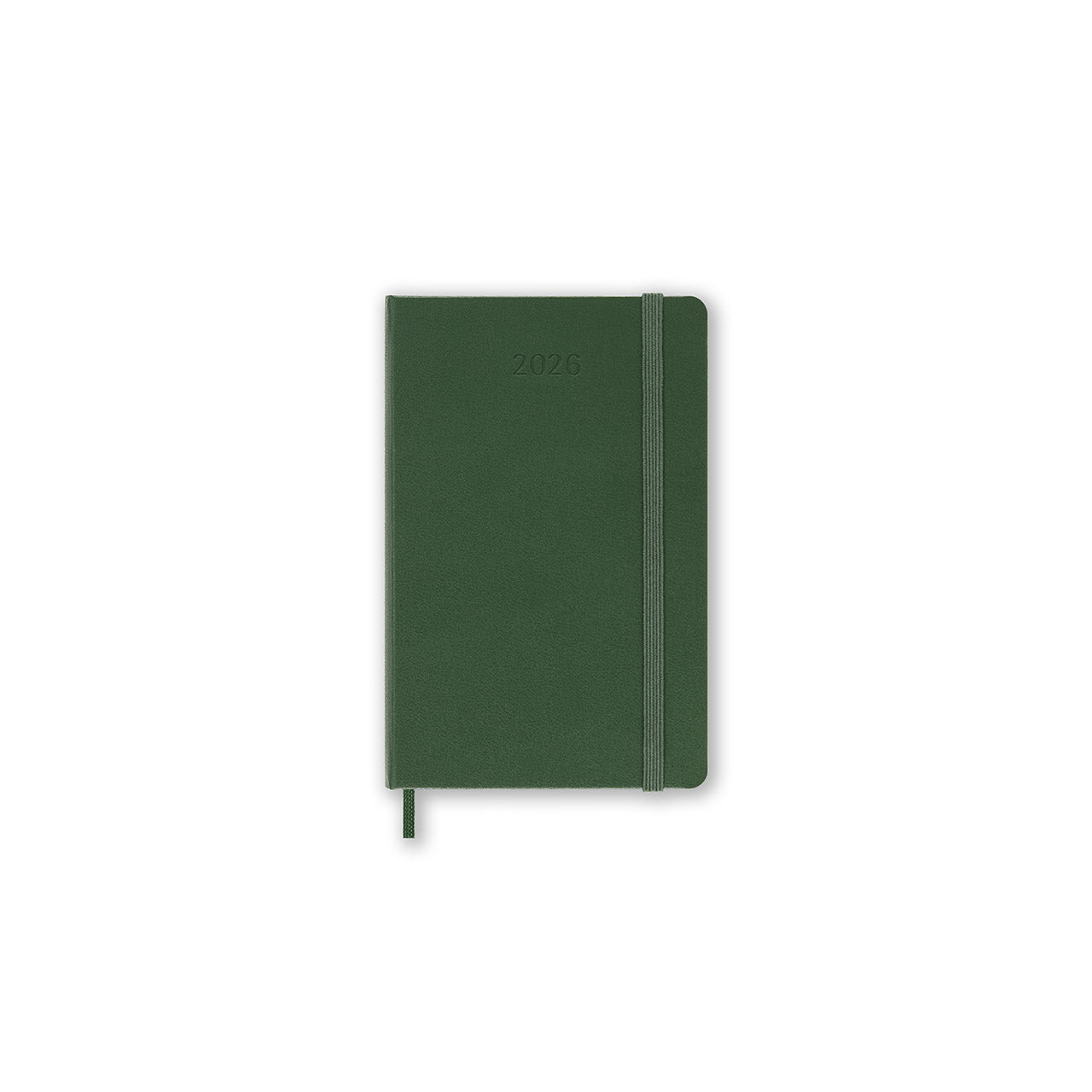 2026 Daily Diary Hard Cover Pocket Myrtle Green