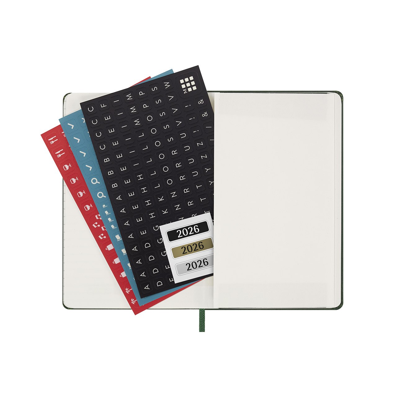 2026 Daily Diary Hard Cover Pocket Myrtle Green