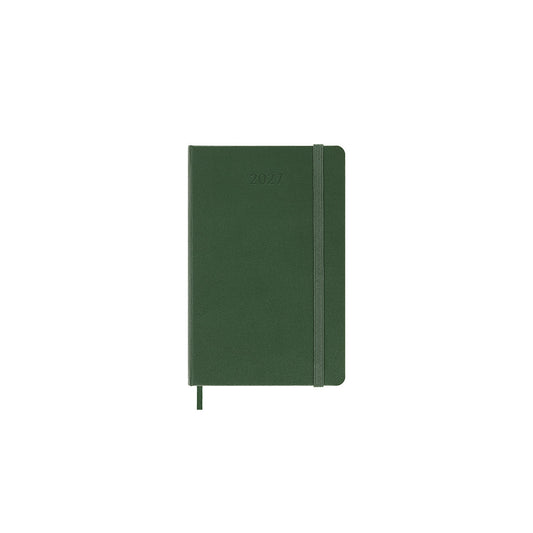 2027 Daily Diary Hard Cover Pocket Myrtle Green