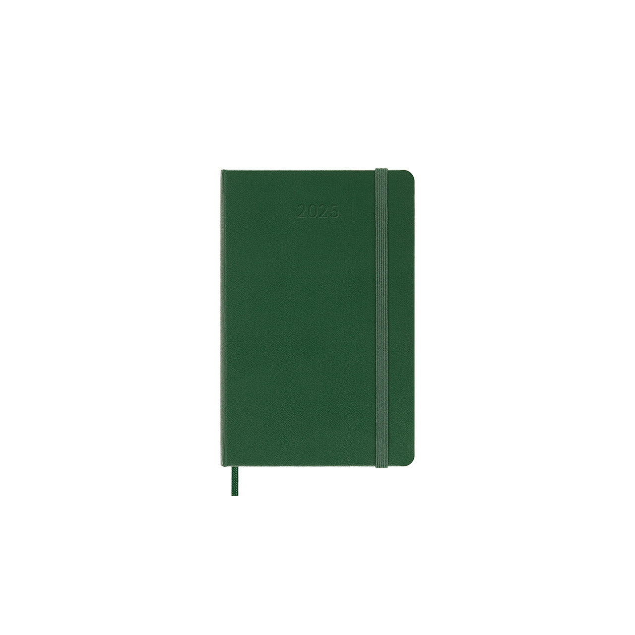 2025 Hard Cover Weekly Notebook Diary Pocket Myrtle Green