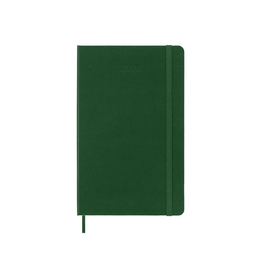 2025 Hard Cover Weekly Notebook Diary Large Myrtle Green