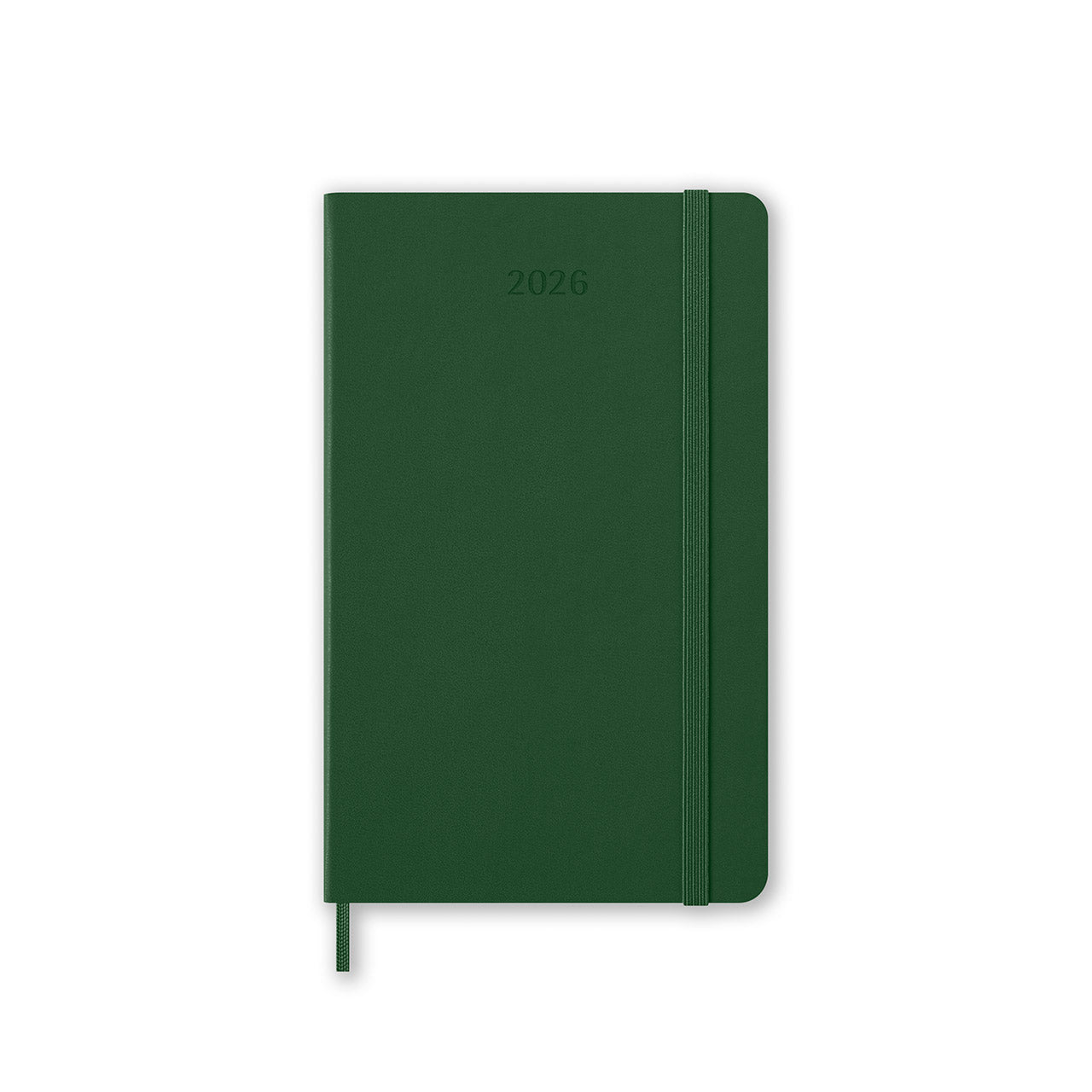 2026 Weekly Notebook Diary Hard Cover Large Myrtle Green