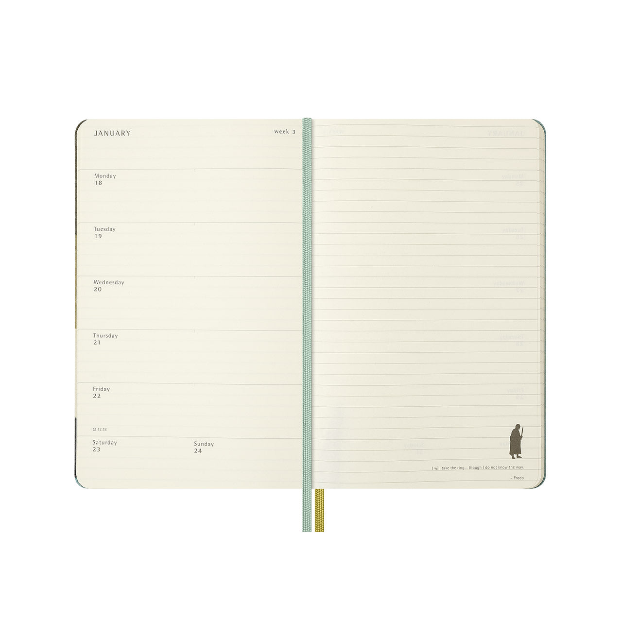 2026-27 Lord of the Rings 18 Month Weekly Notebook Hard Cover Diary Large
