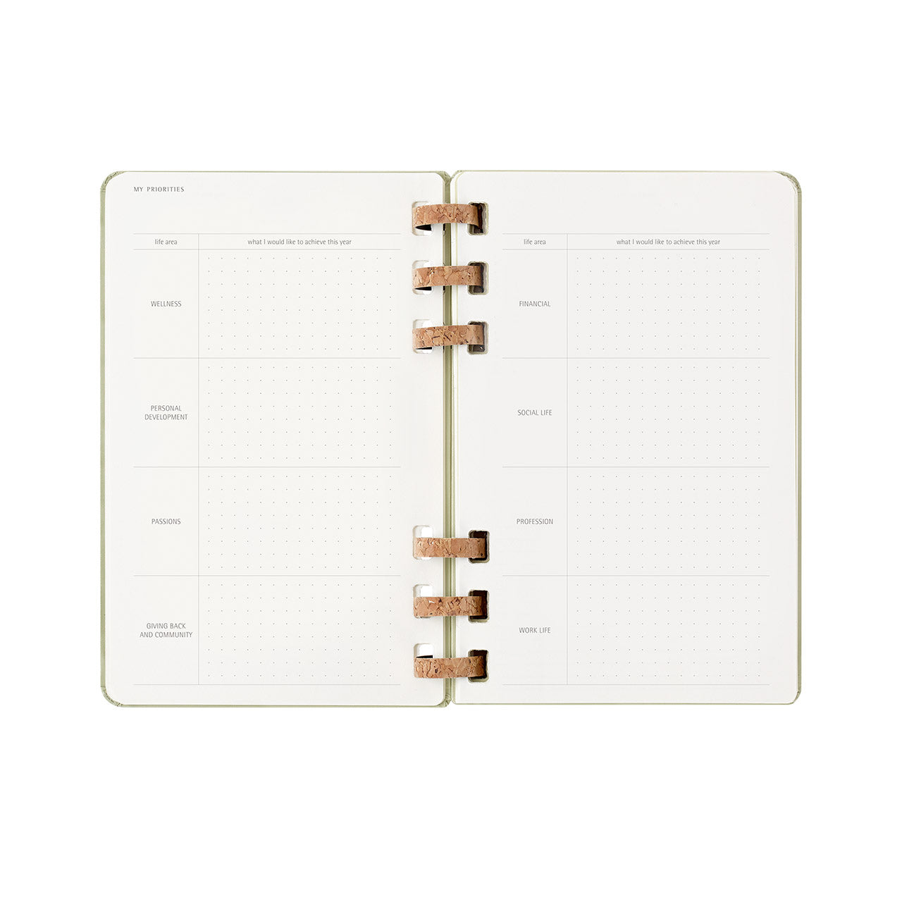 2025 Spiral Weekly Planner Large Kiwi