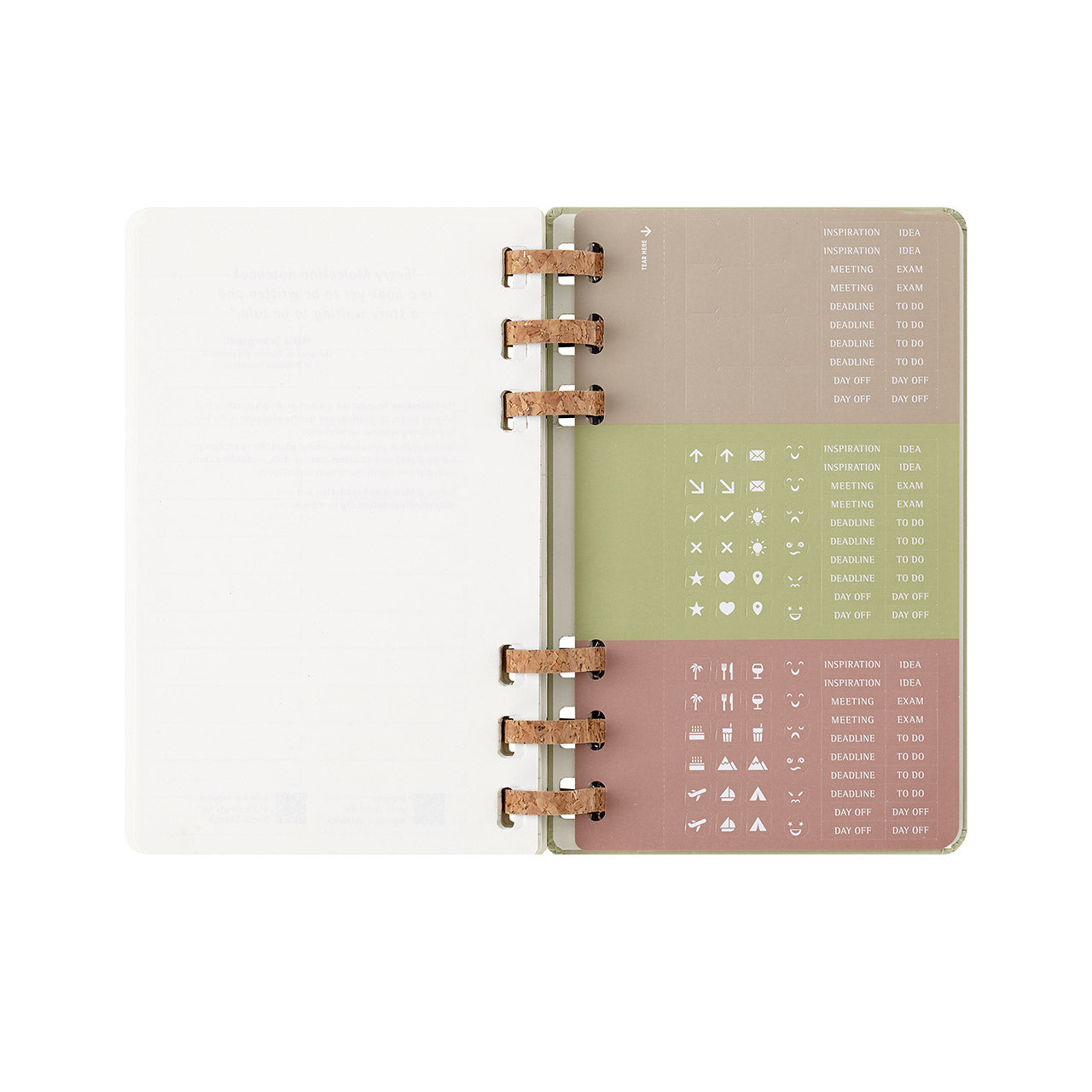 2025 Spiral Weekly Planner Large Kiwi