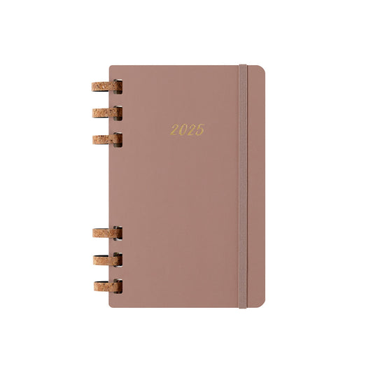 2025 Spiral Weekly Planner Large Almond