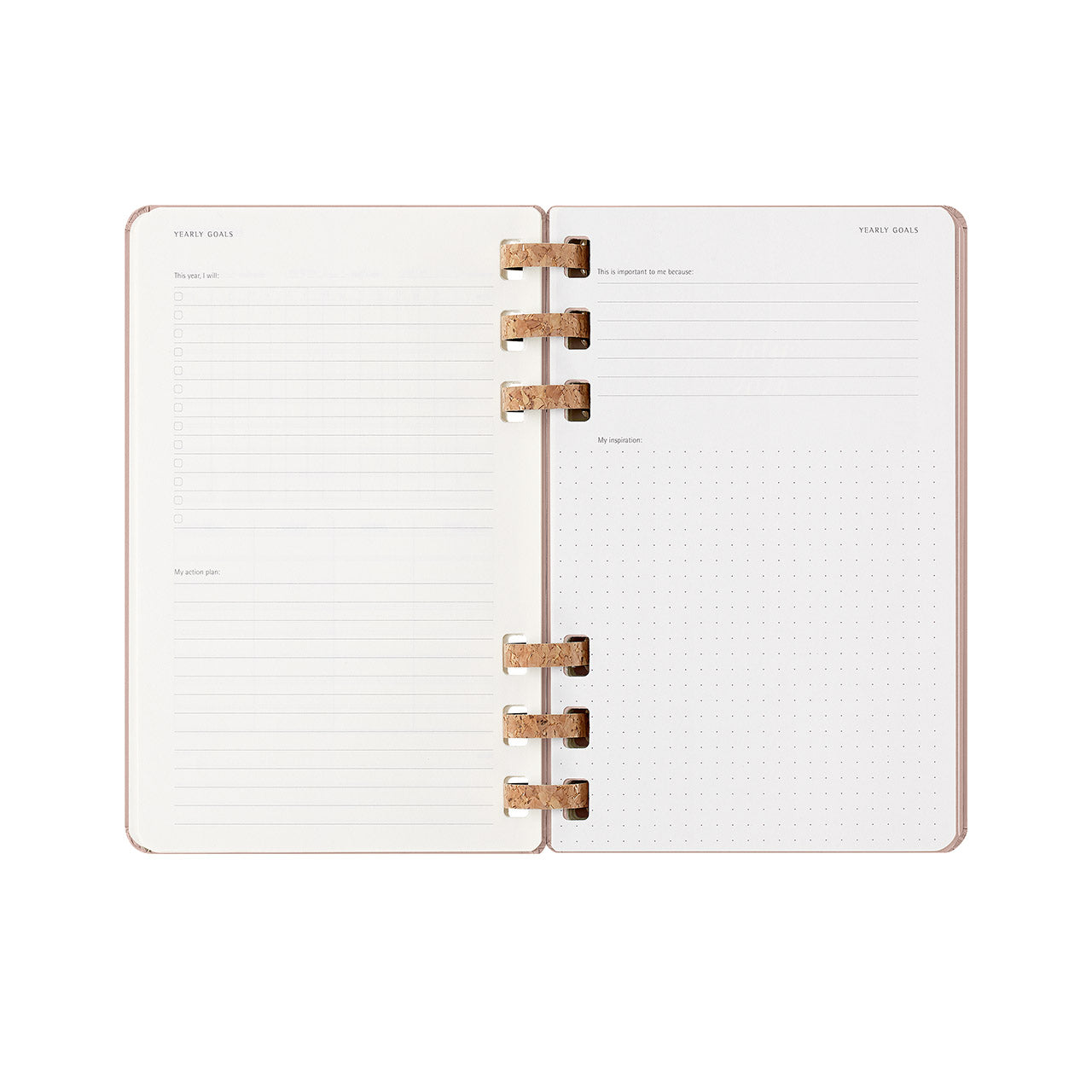 2025 Spiral Weekly Planner Large Almond