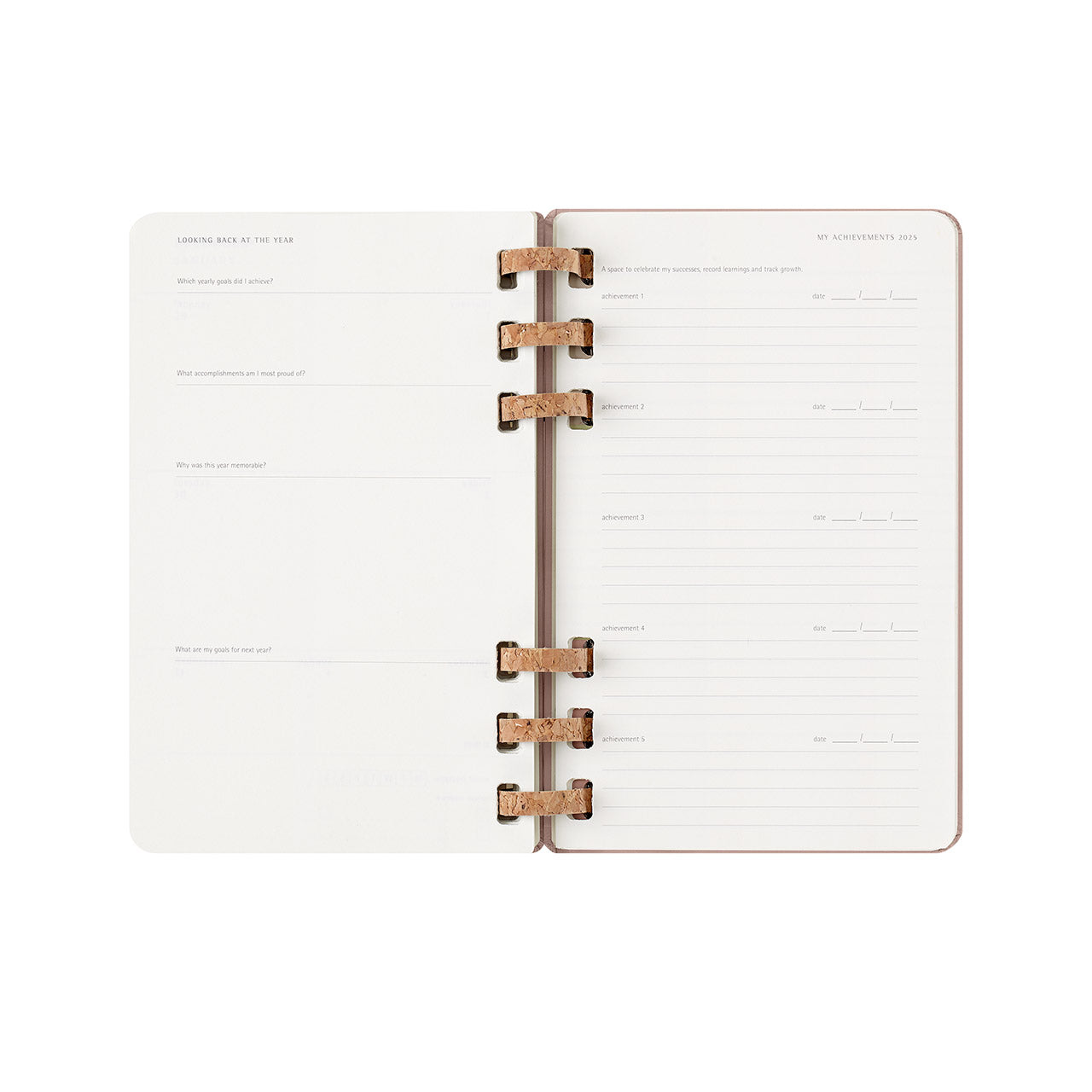 2025 Spiral Weekly Planner Large Almond