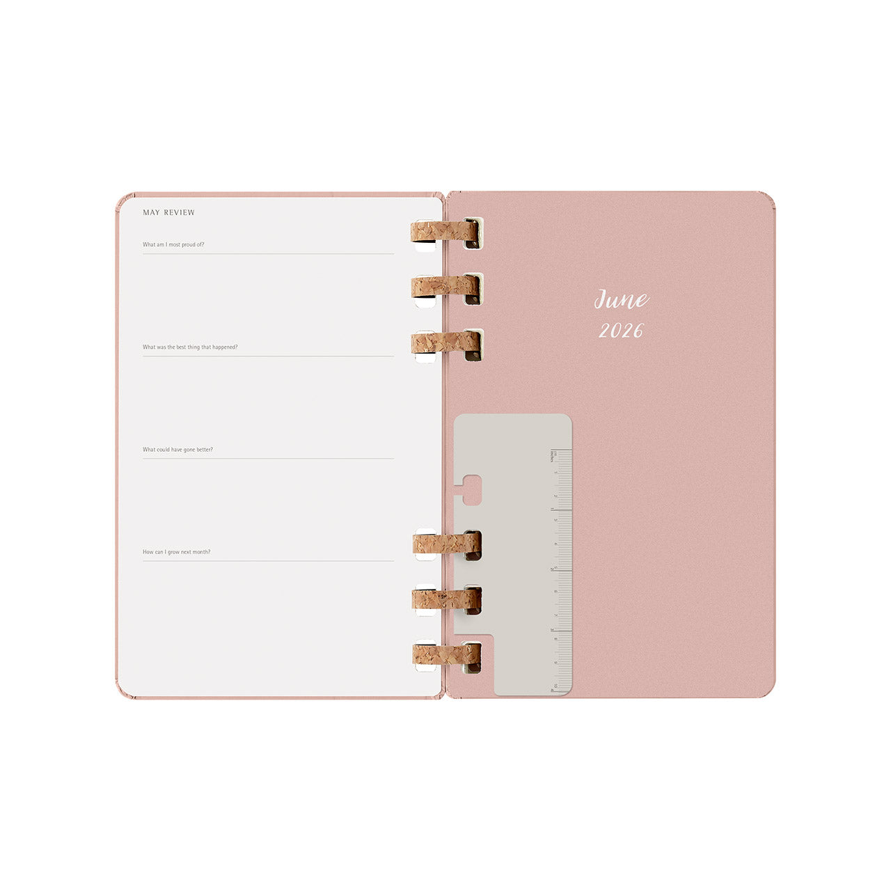 2026 Spiral Weekly Planner Large Almond