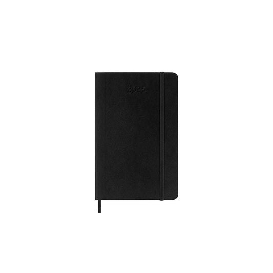 2025 Soft Cover Daily Diary Pocket Black