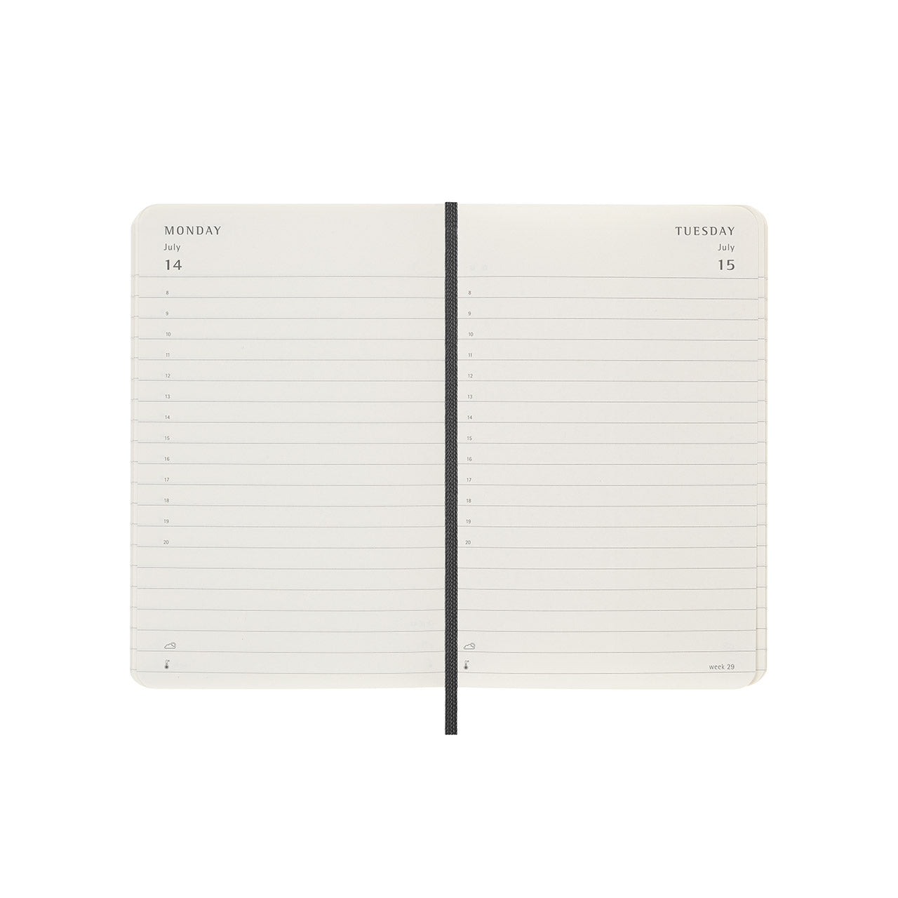 2025 Soft Cover Daily Diary Pocket Black