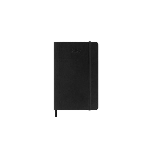 2027 Daily Diary Soft Cover Pocket Black