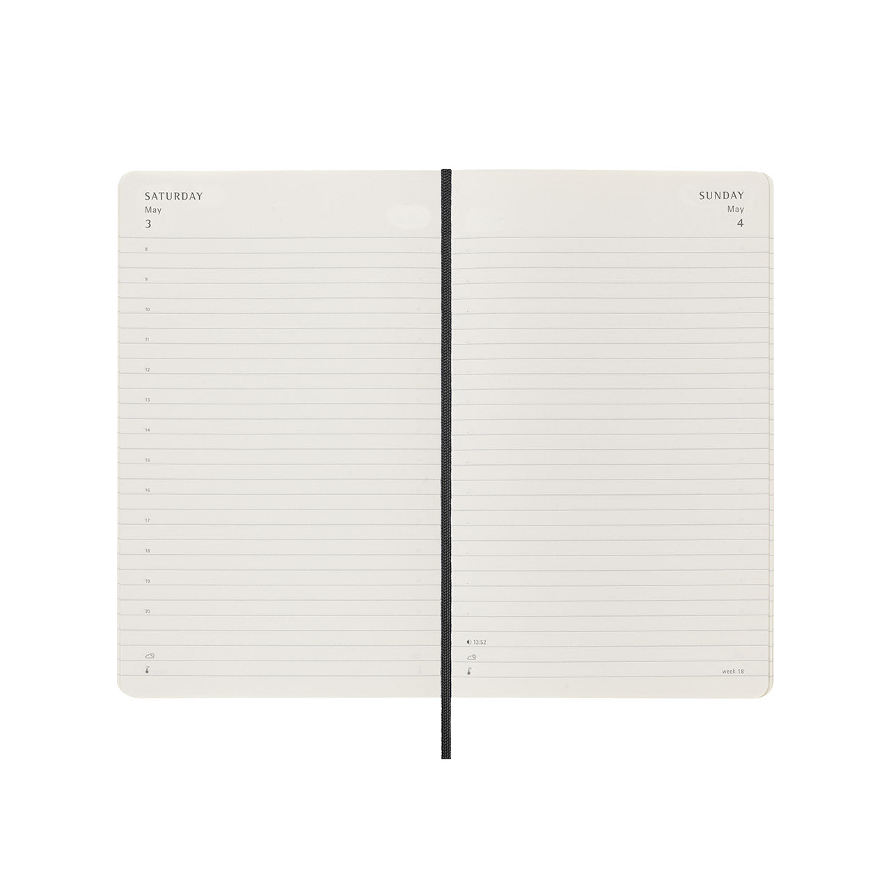 2025 Soft Cover Daily Diary Large Black