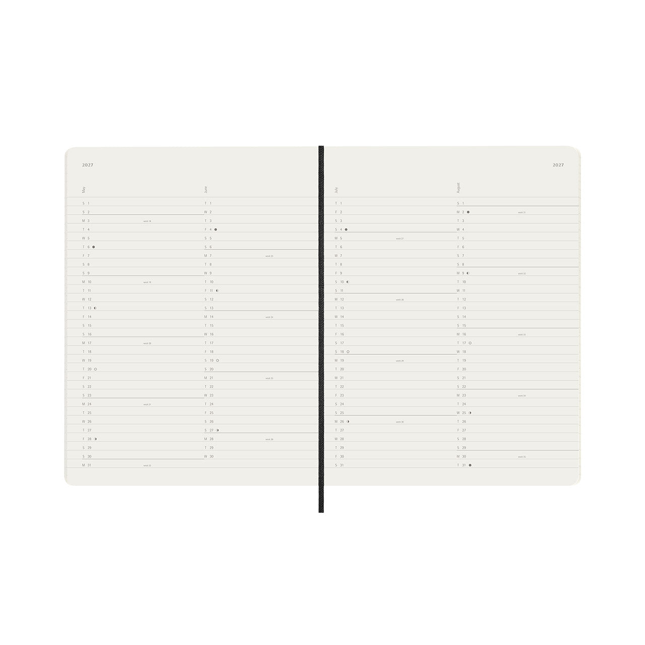 2027 Monthly Diary Soft Cover Extra Large
