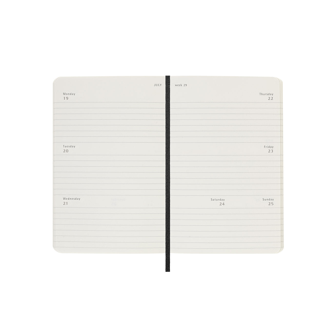 2027 Weekly Diary Horizontal Soft Cover Pocket
