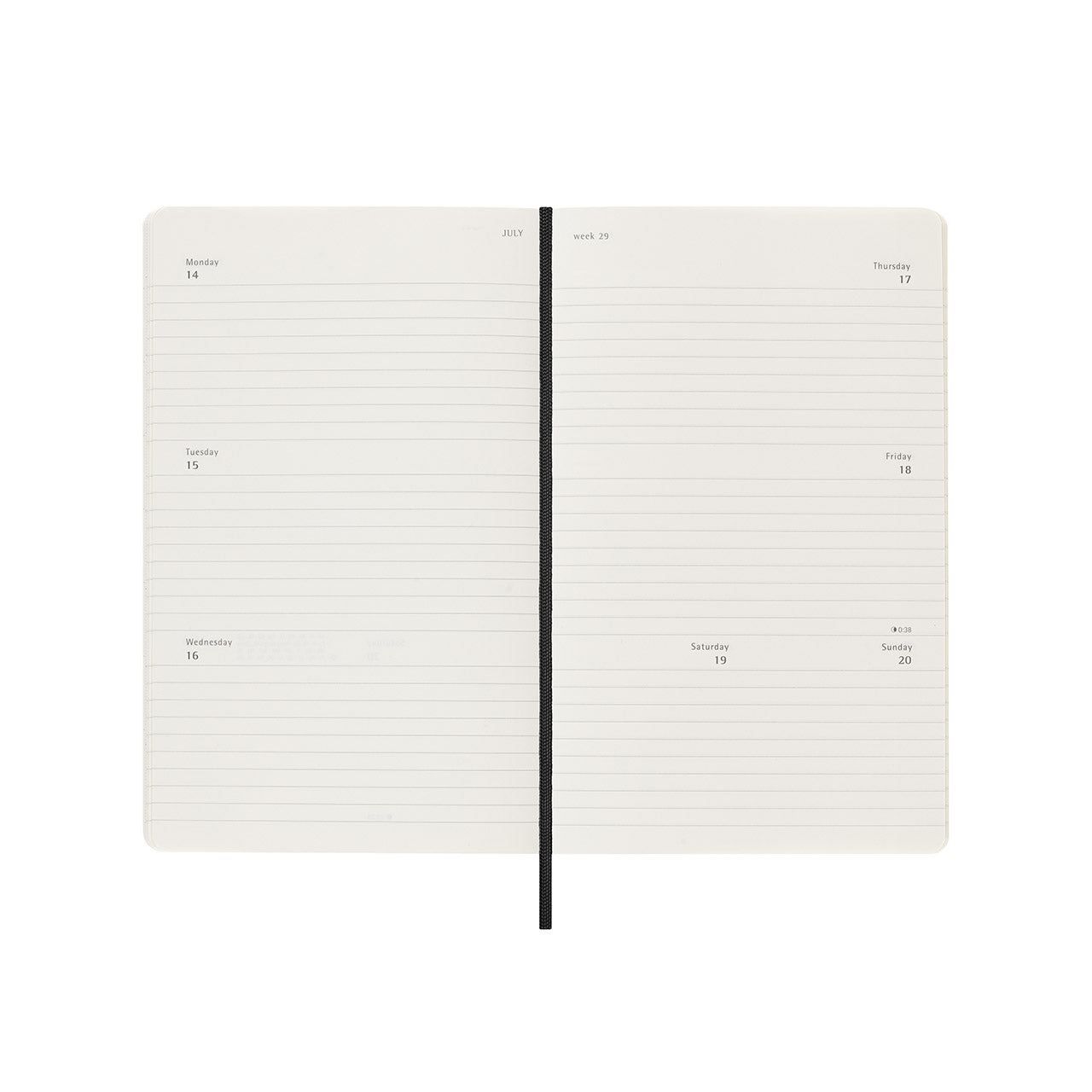 2025 Soft Cover Weekly Horizontal Diary Large