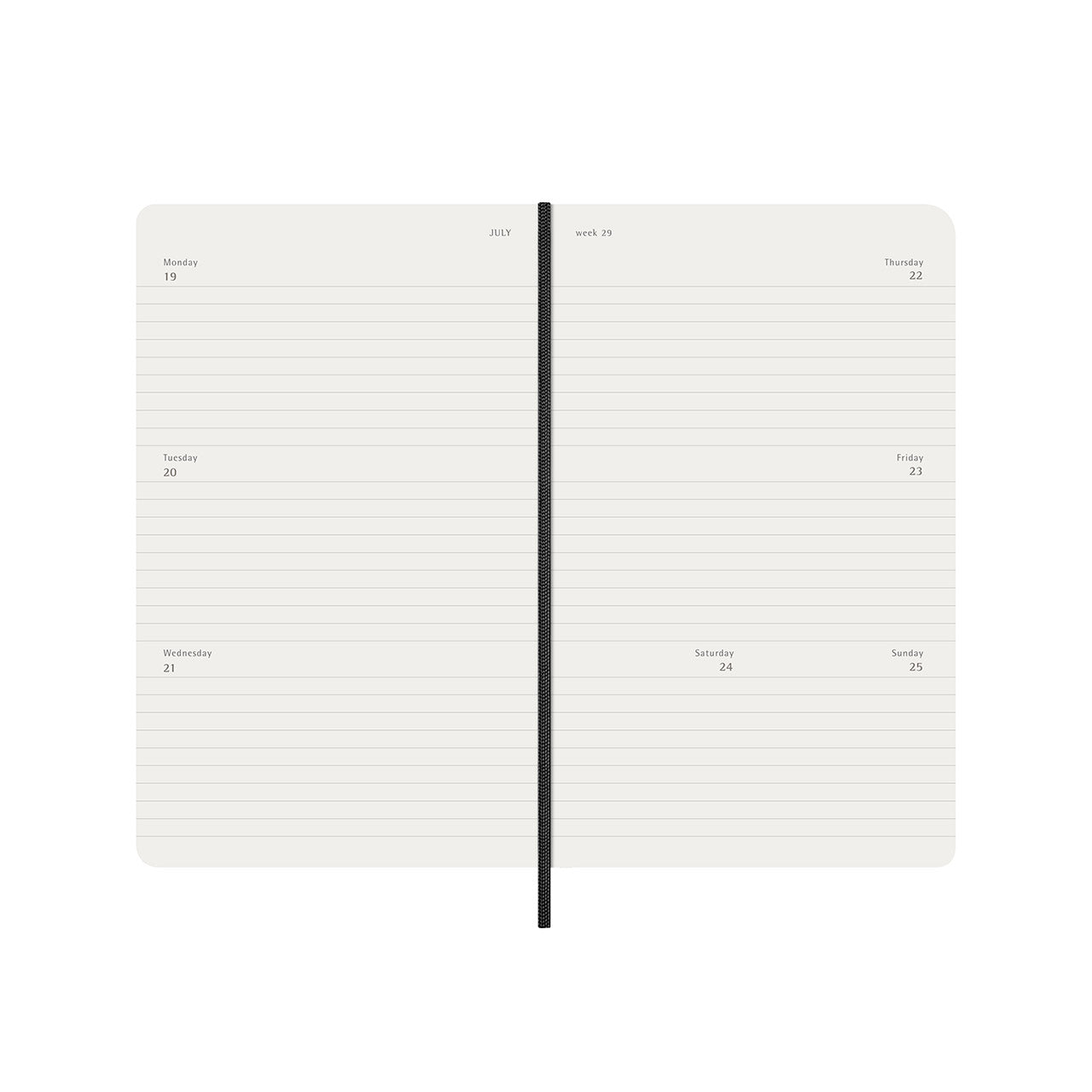 2027 Weekly Diary Horizontal Soft Cover Large