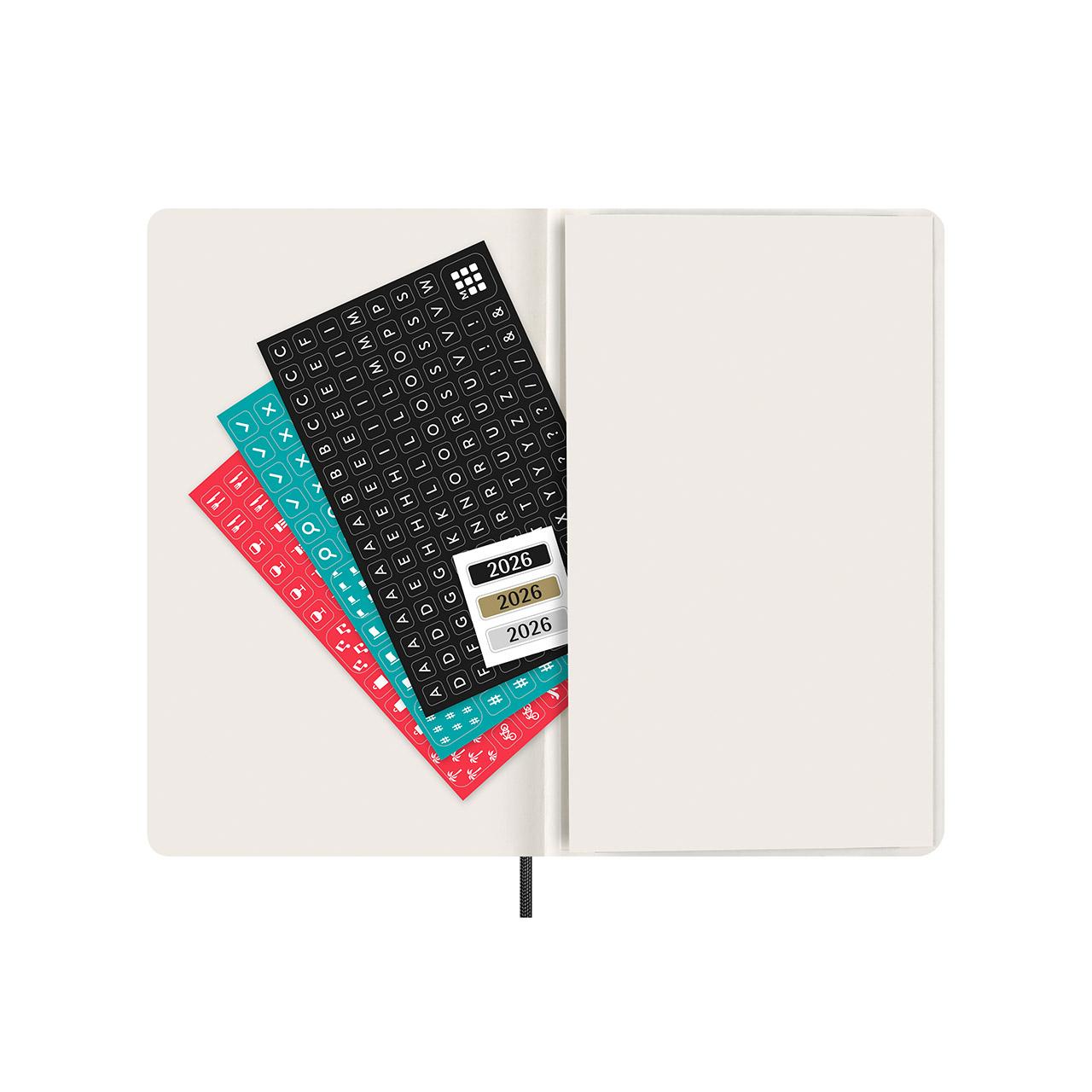 2026 Weekly Notebook Soft Cover Diary Large Black