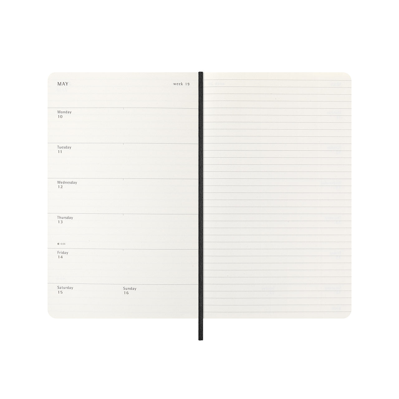2026-27 18 Month Weekly Notebook Soft Cover Diary Large Black
