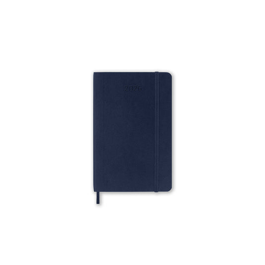 2026 Daily Diary Soft Cover Pocket Sapphire Blue