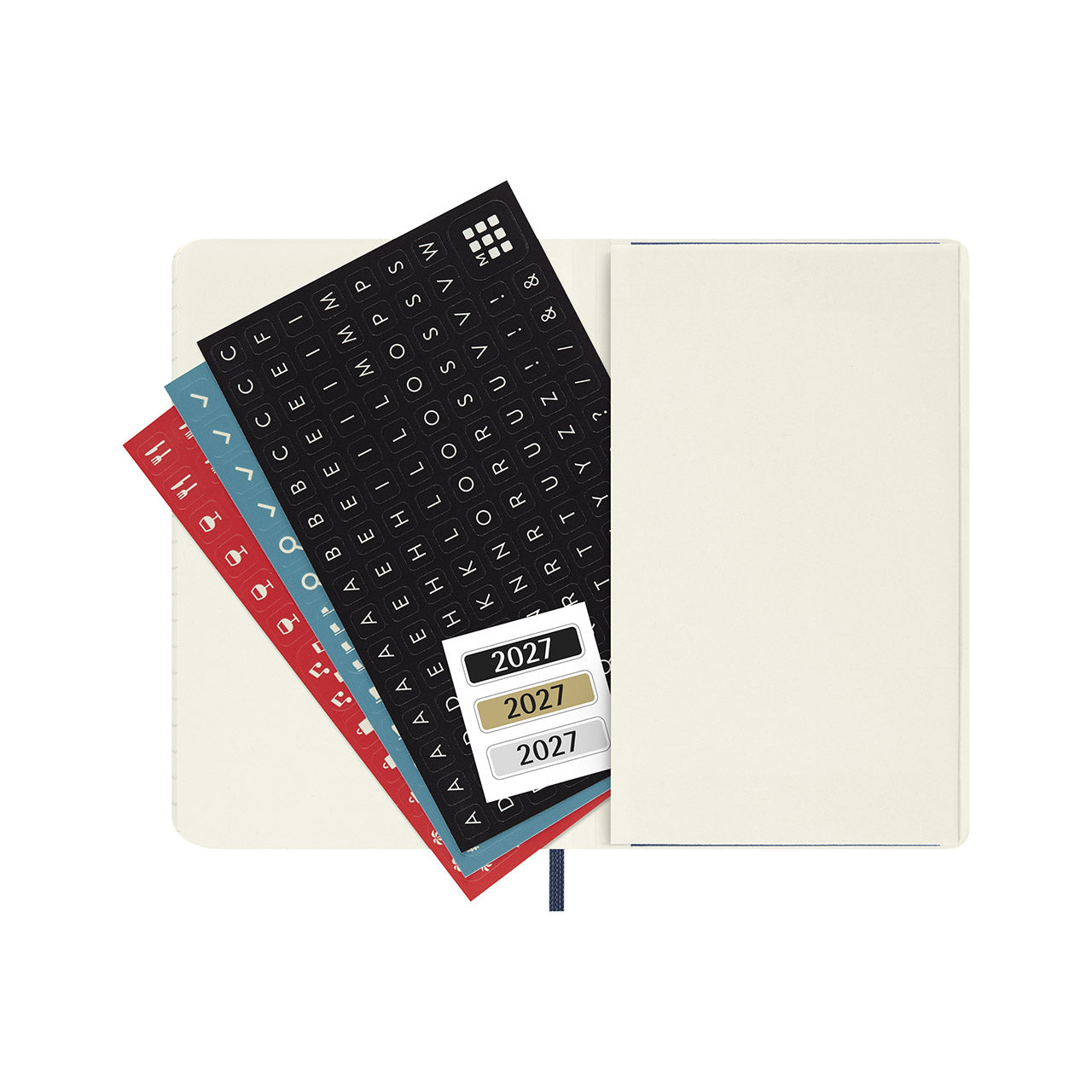 2027 Daily Diary Soft Cover Pocket Sapphire Blue