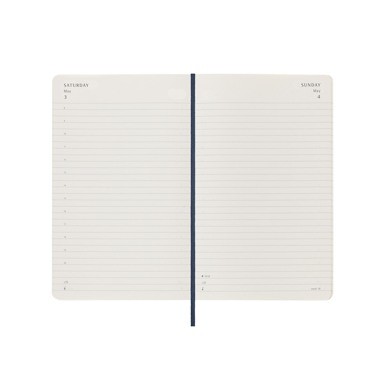 2025 Soft Cover Daily Diary Large Sapphire Blue