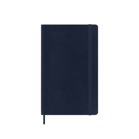 2027 Daily Diary Soft Cover Large Sapphire Blue