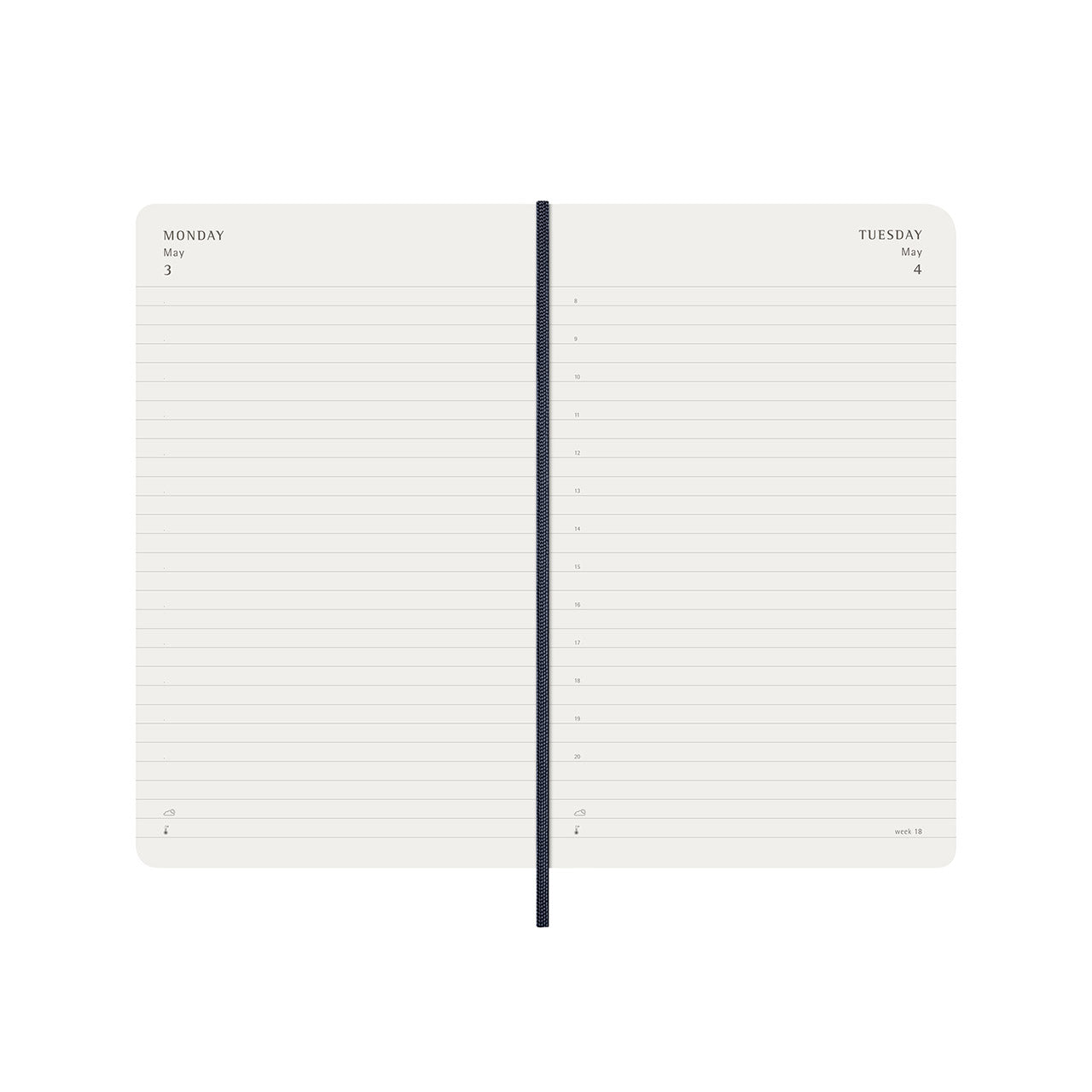 2027 Daily Diary Soft Cover Large Scarlet Red