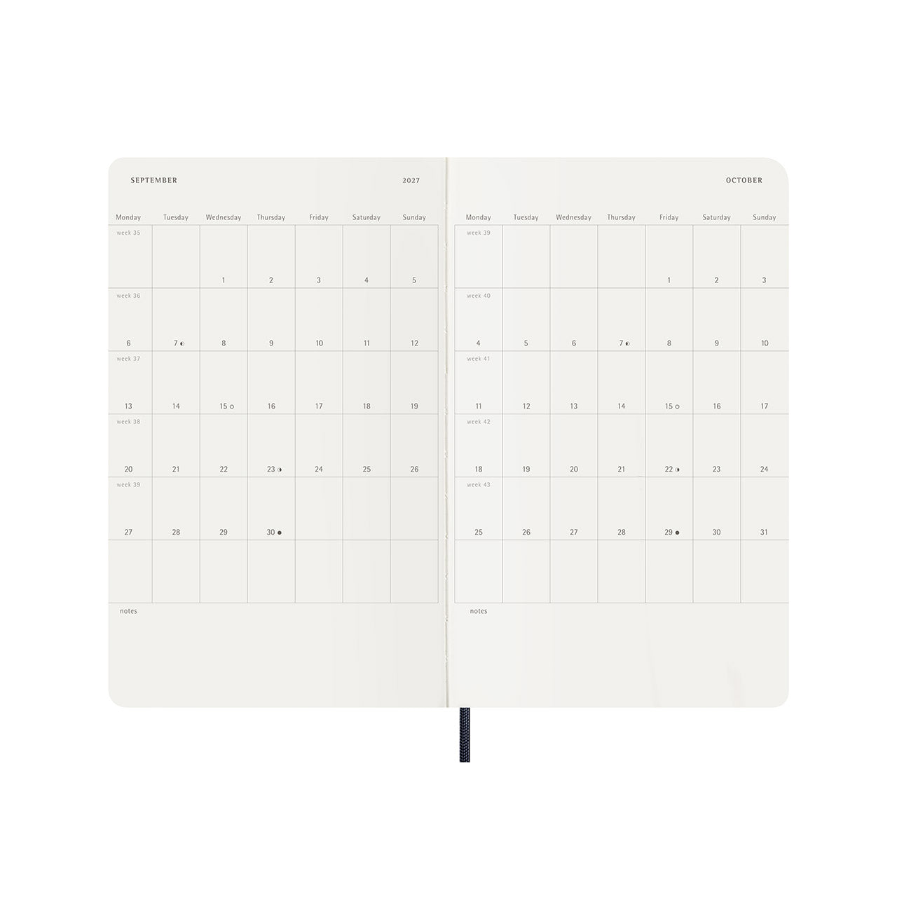 2027 Daily Diary Soft Cover Large Scarlet Red