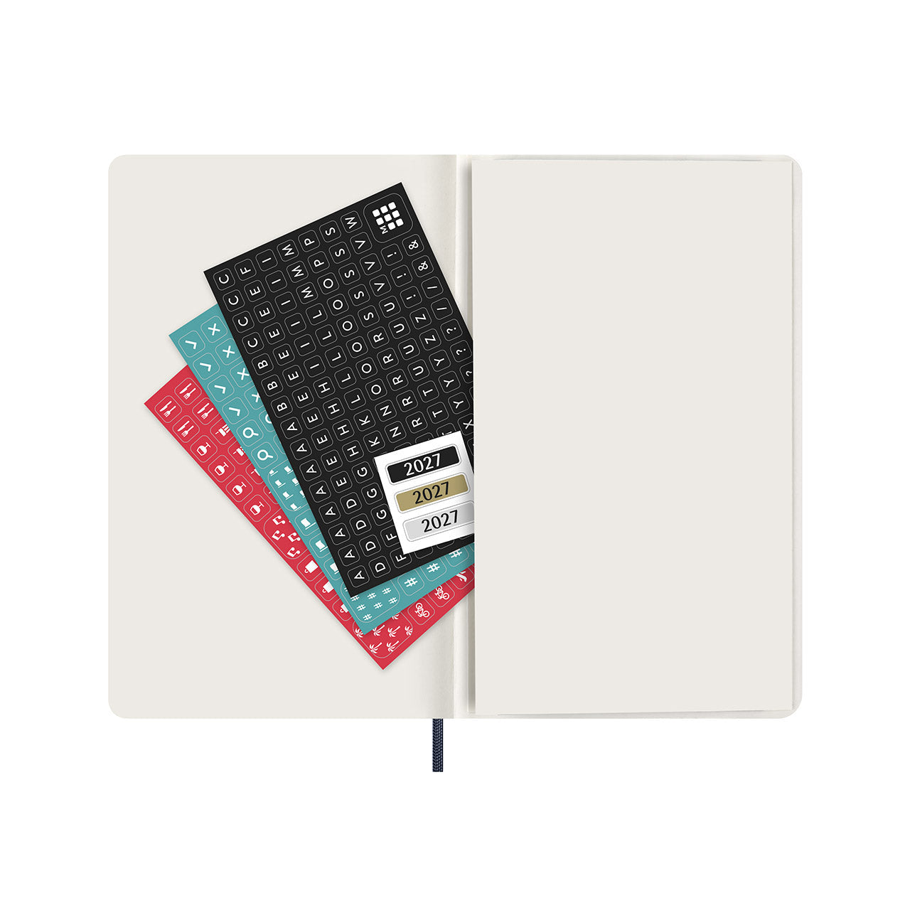 2027 Daily Diary Soft Cover Large Sapphire Blue