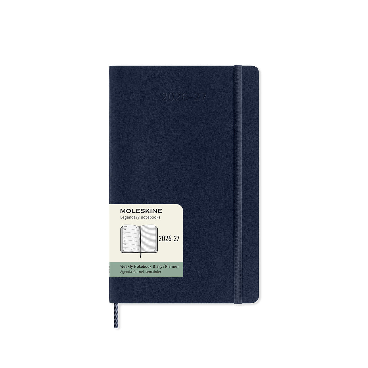 2026-27 18 Month Weekly Notebook Soft Cover Diary Large Sapphire Blue